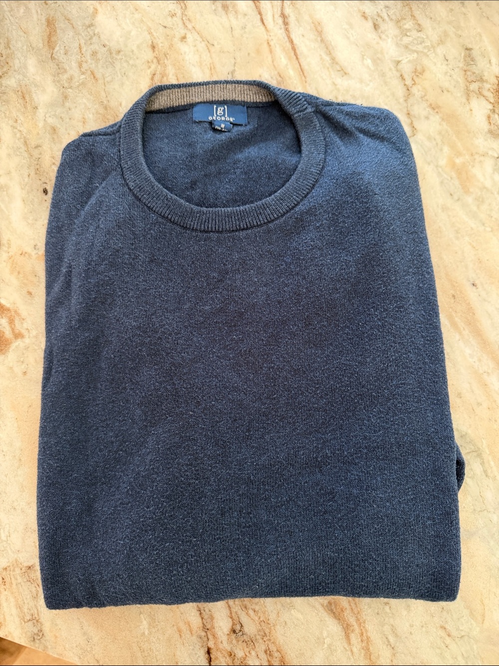 George Men's Crewneck Sweater - Dark Blue